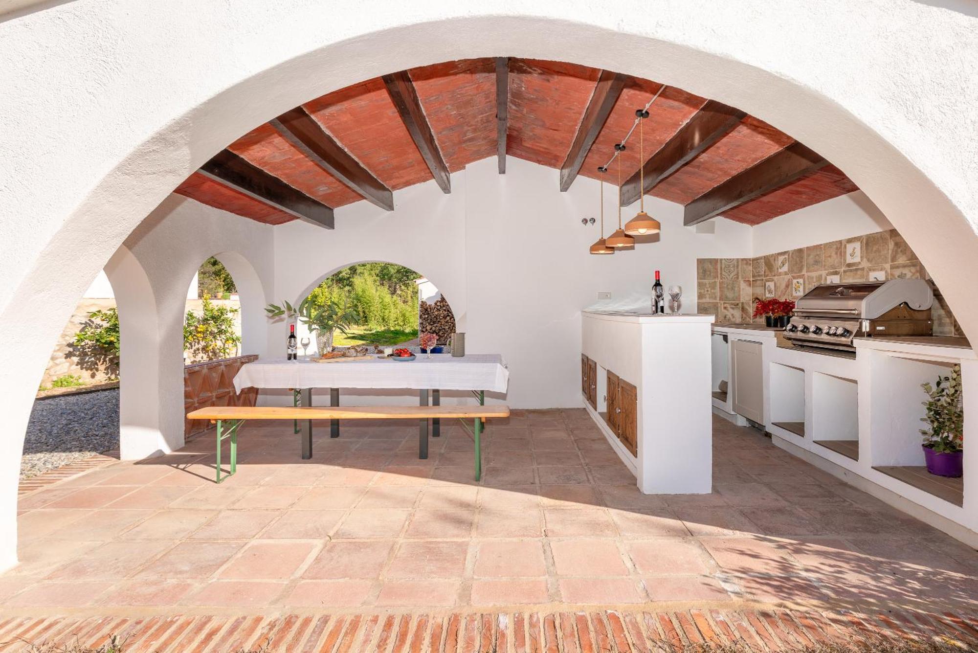 La Terraza - Grosszuegiges Appartment In Katalanischer Masia Sant Iscle De Vallalta ภายนอก รูปภาพ